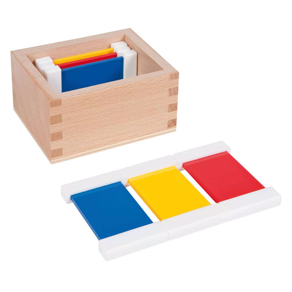 Kleurspoelen: Kistje met drie paren