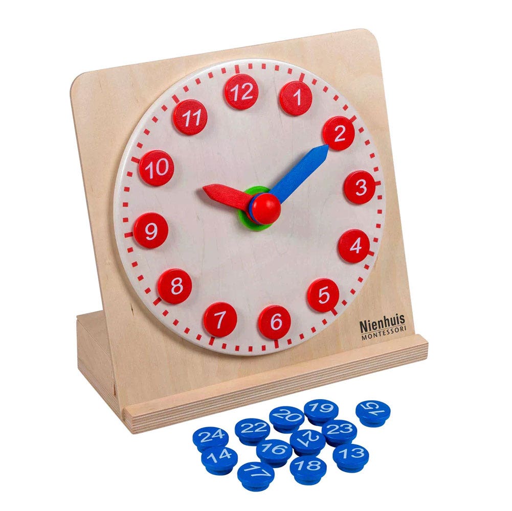 Klok met uitneembare cijfers | Educo