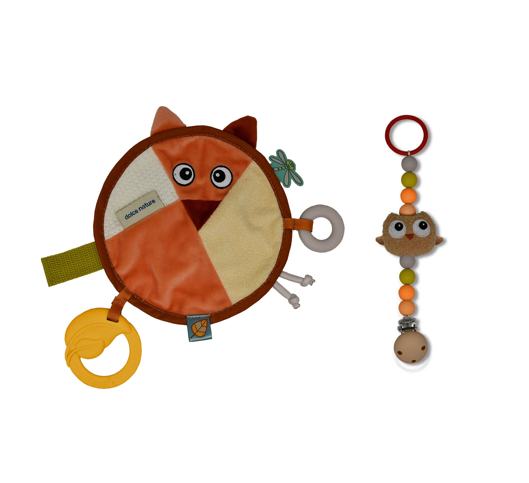 Knuffeldoekje en Speenketting | Fiona Vos en Ollie Uil