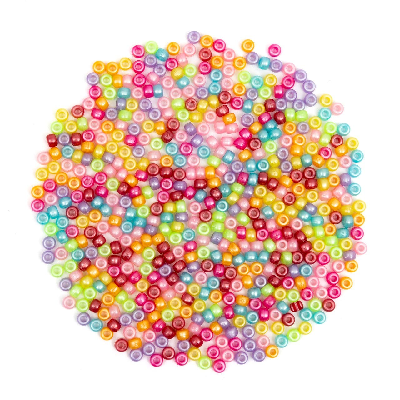Kleurrijke rijgkralen in parelmoer | 4 mm (550 st.)