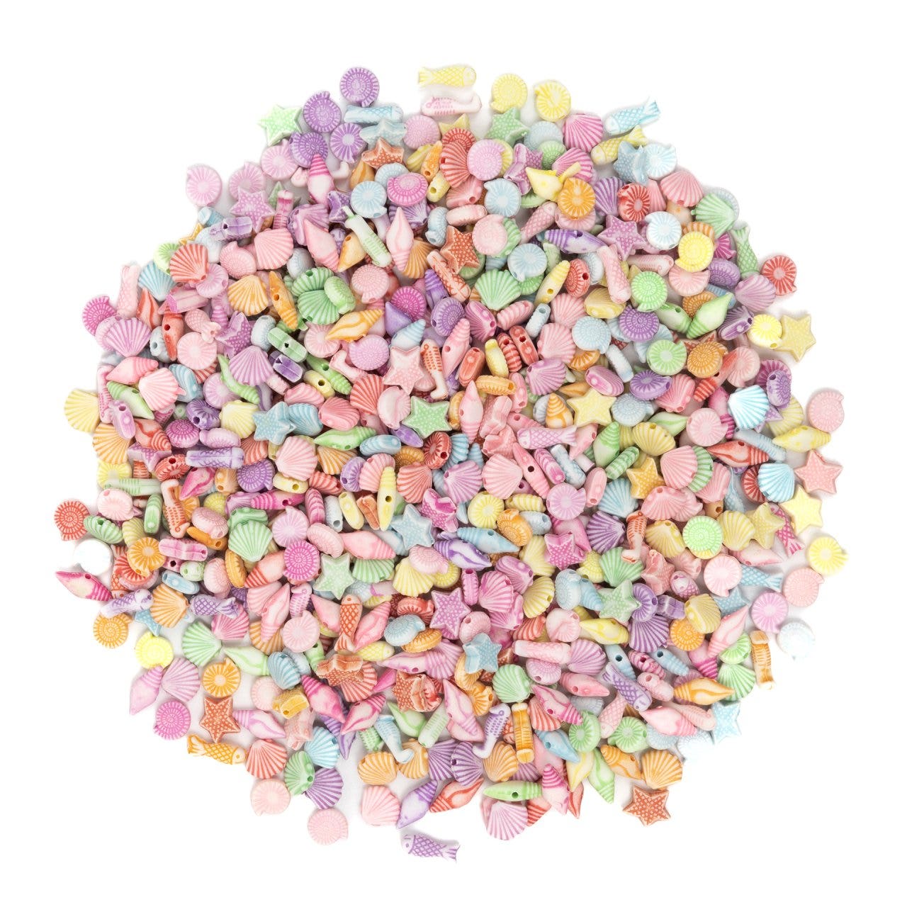 Kralen met schelp- en zeemotieven | 850 stuks