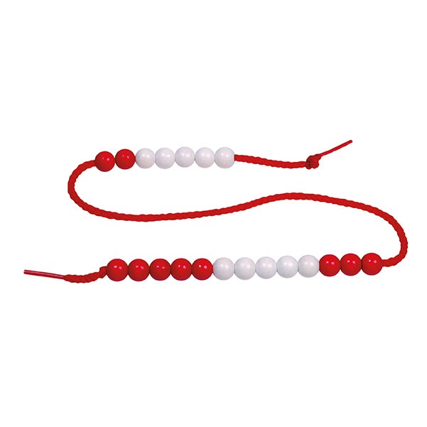 Kralensnoer klein 20 st r/w - 5/5