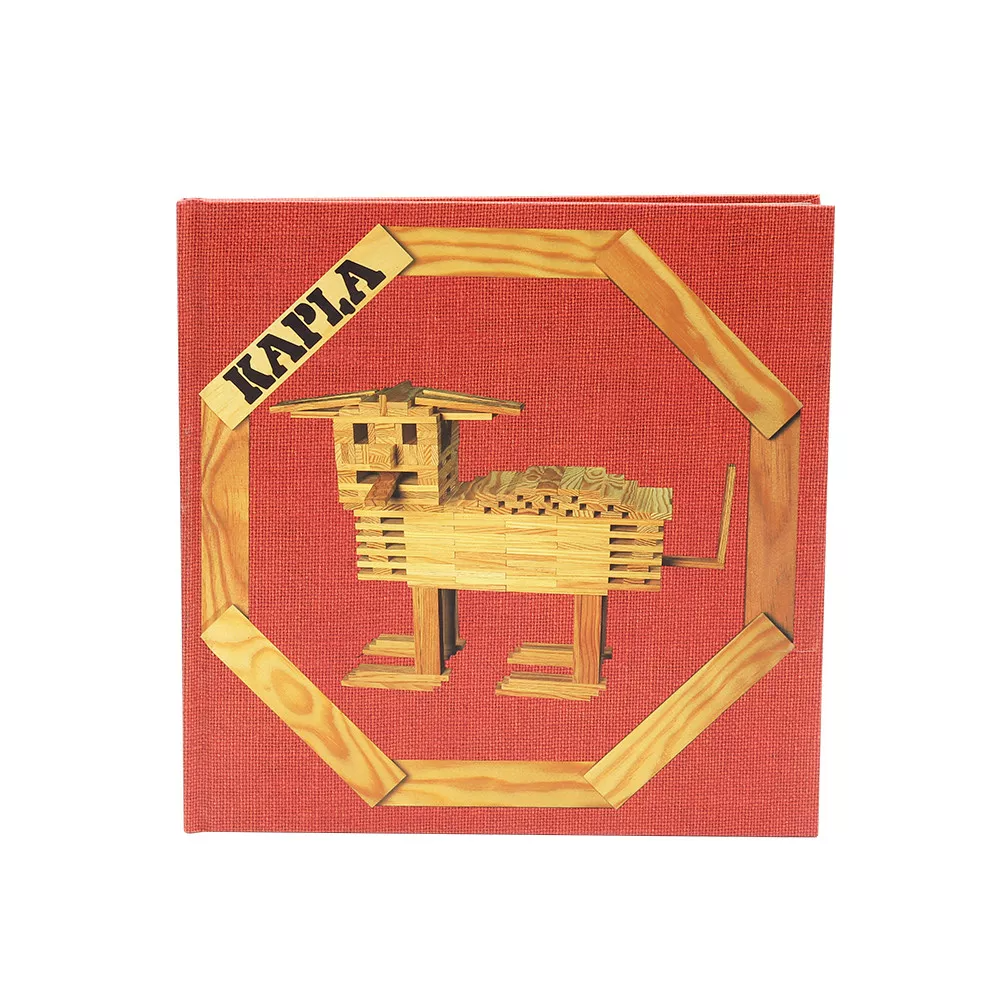 Kapla voorbeeldboek 1 | Rood | Dieren en constructies | Vanaf 6 jaar