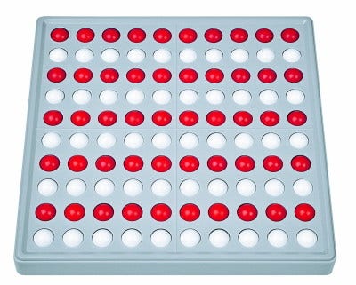 Schubi Abaco 100 model A (10/10 ballen) zonder getallen (rood/ wit)