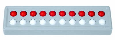 Schubi Abaco 20 model A (10/10 ballen) zonder getallen (rood/ wit)