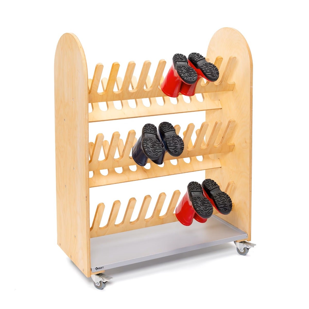 Laarzenkar | 25 paar | incl. lekbak