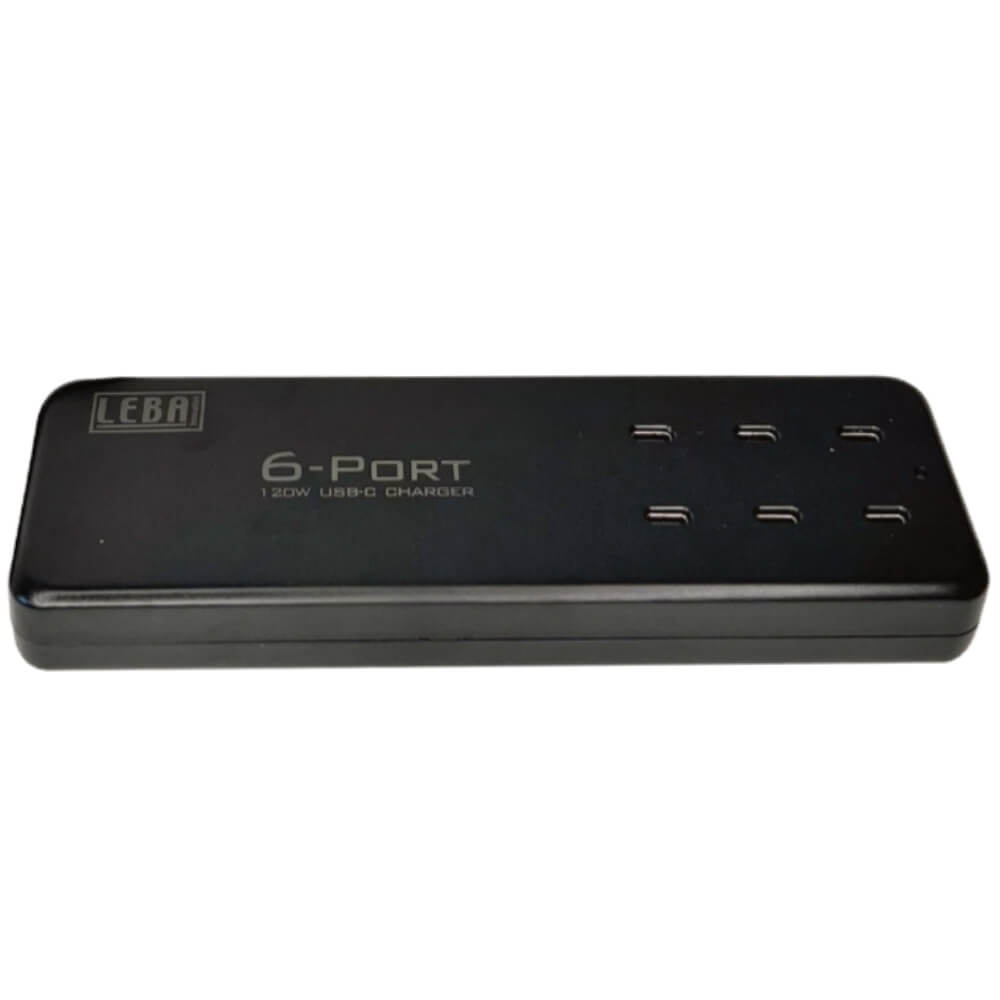 Leba NoteCharge 6 port USB-C oplader 120W