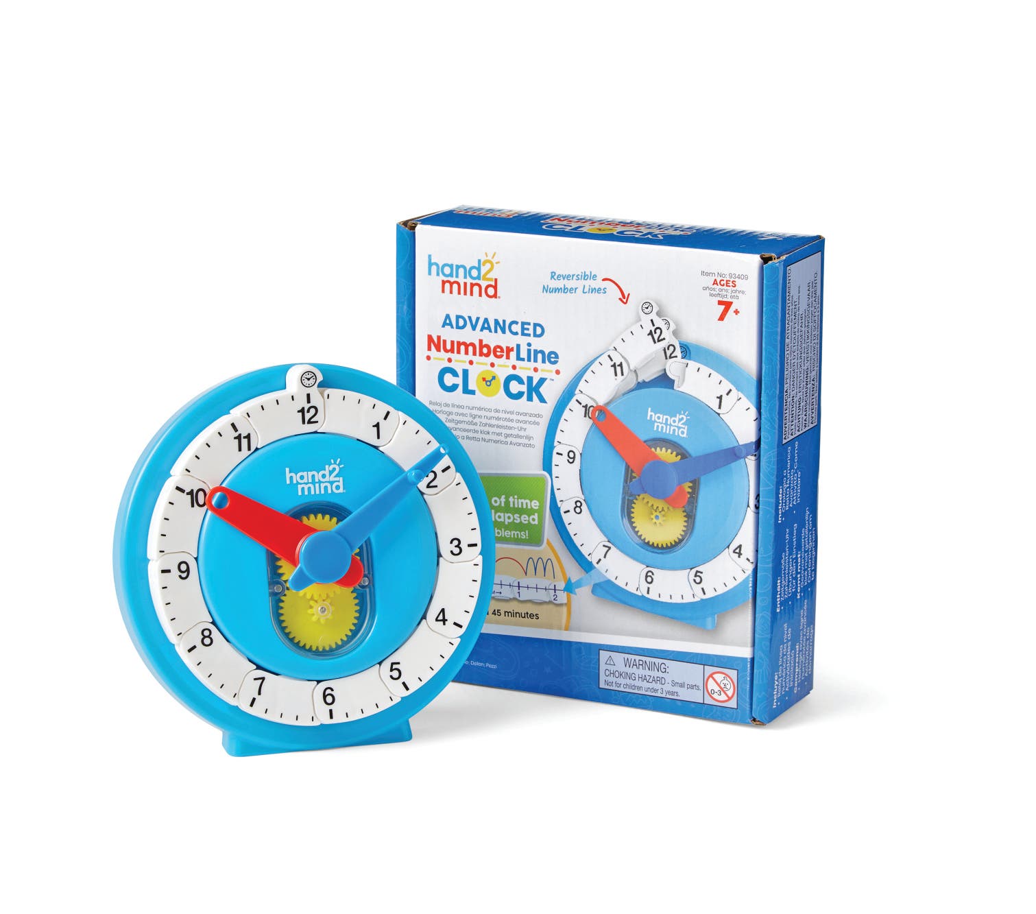 Leerlingklok met afneembare uren en minuten | 11,5 cm