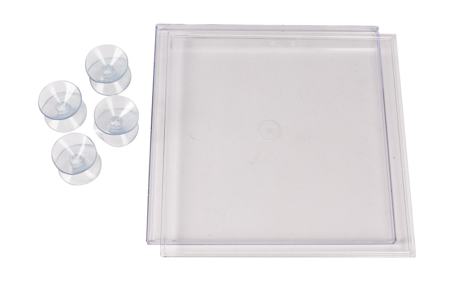 Legbord met zuignappen | Transparant | 21 x 21 cm