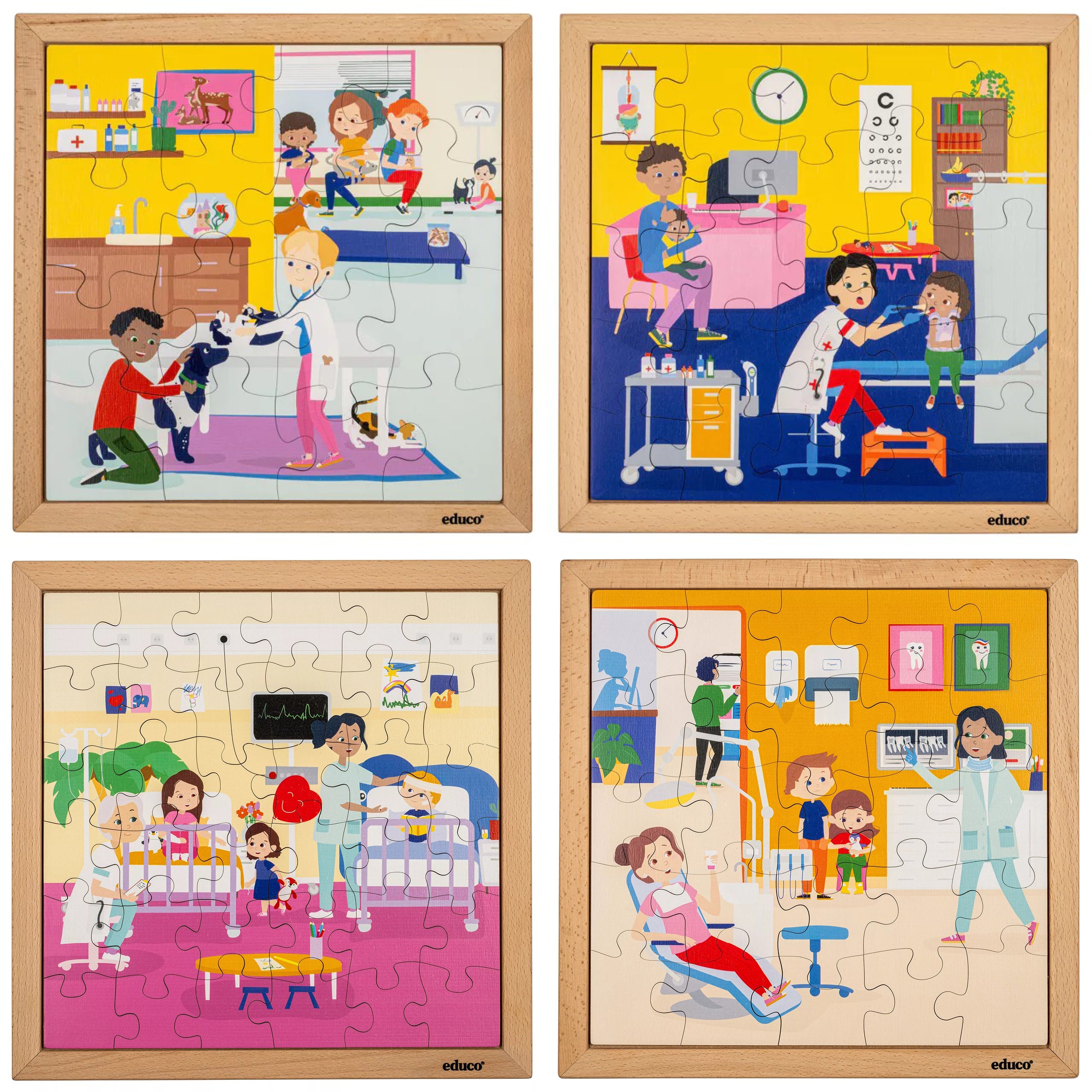 Legpuzzel | Gezondheidszorg - Bundelpakket | 4 puzzels | Educo