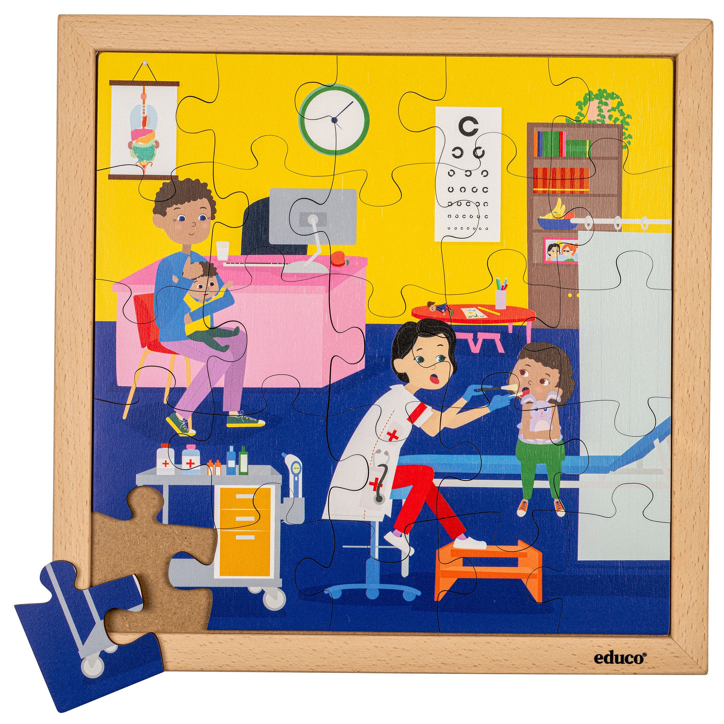 Legpuzzel | Gezondheidszorg - Dokter (25 stukjes) | Educo