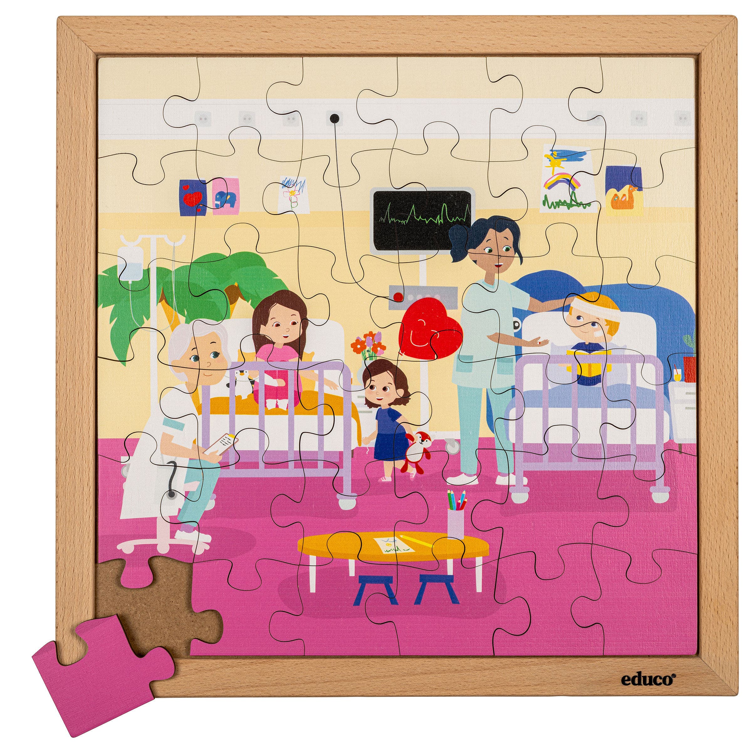 Legpuzzel | Gezondheidszorg - Ziekenhuis (36 stukjes) | Educo