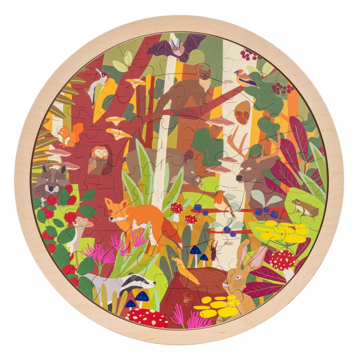 Legpuzzel | Leefgebieden, Bos | 49 stukjes | Educo