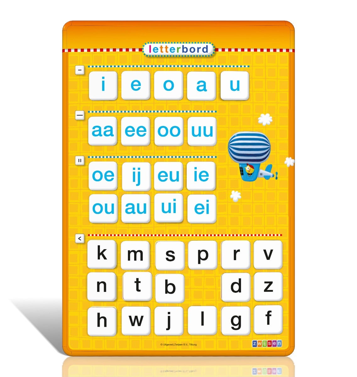 Veilig leren lezen - Kim versie - Letterbord + magneetletters - Alle letters