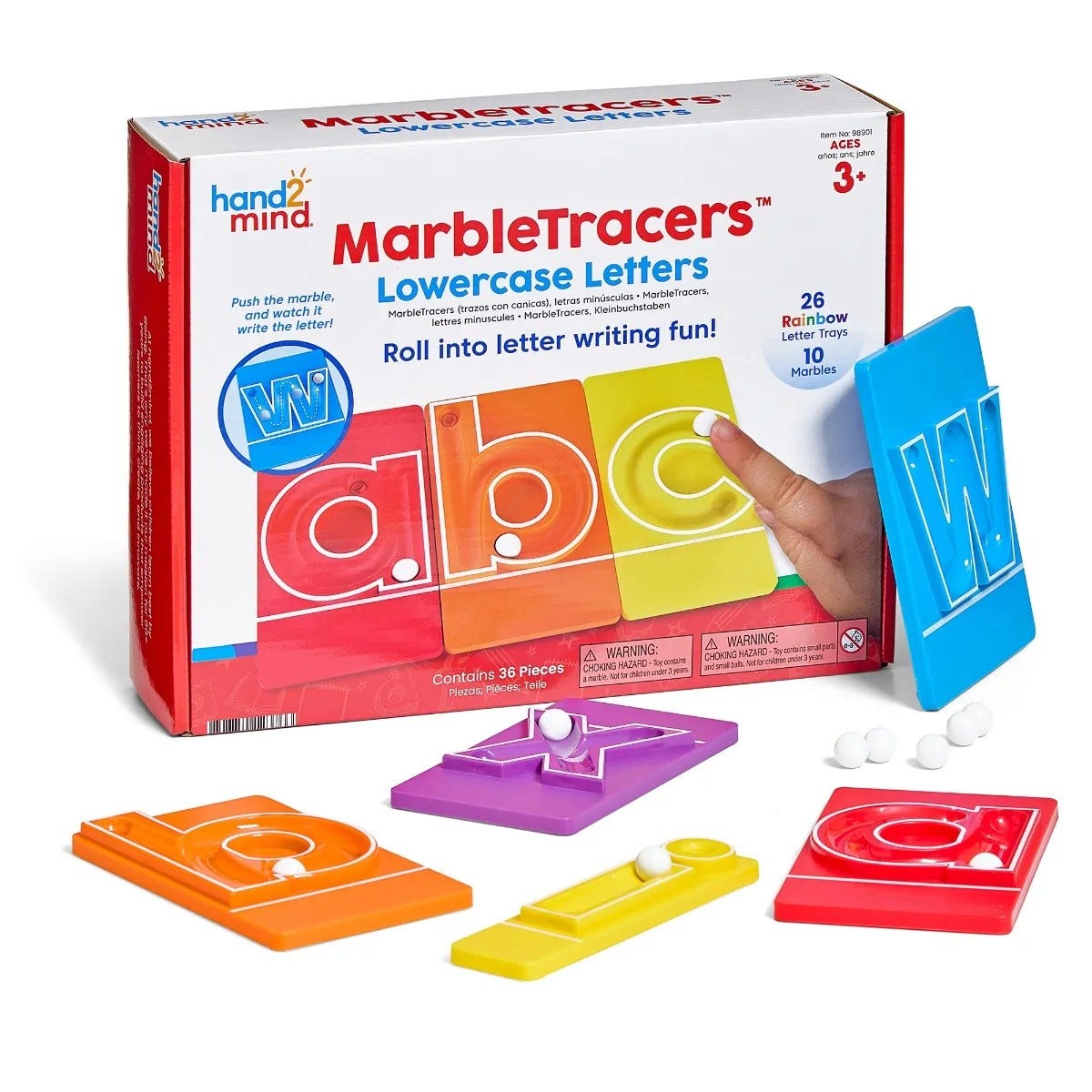 Letters leren met knikkers