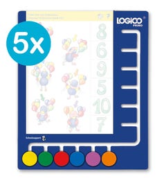 Set met 5 Logico Primo spelborden
