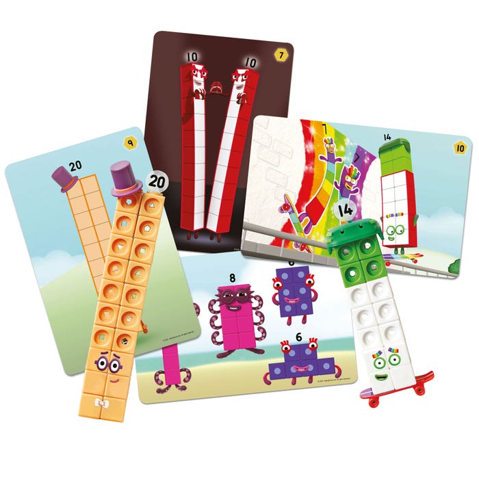 Learning Resources Numberblocks Fattoria Conta Le Pecore - Set Gioco Matematico Con Cubi MathLink Per Bambini 3-6 Anni, CBeebies, 10 Attività