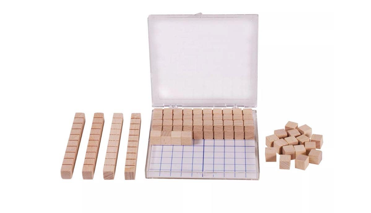 MAB individuele set blank hout in doosje