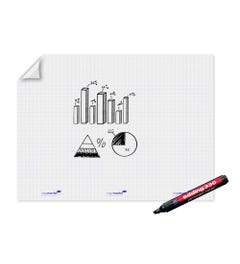Magic Chart whiteboard folie (90 x 120 cm)