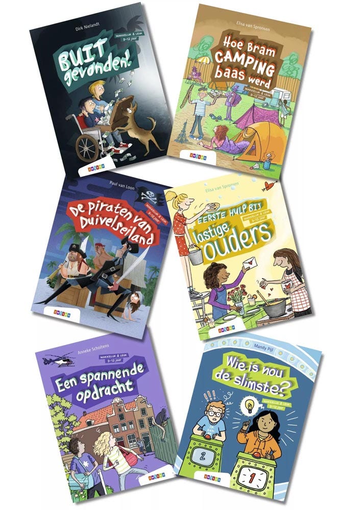 Makkelijk & Leuk | AVI E5 | Pakket leesboeken | 6 titels