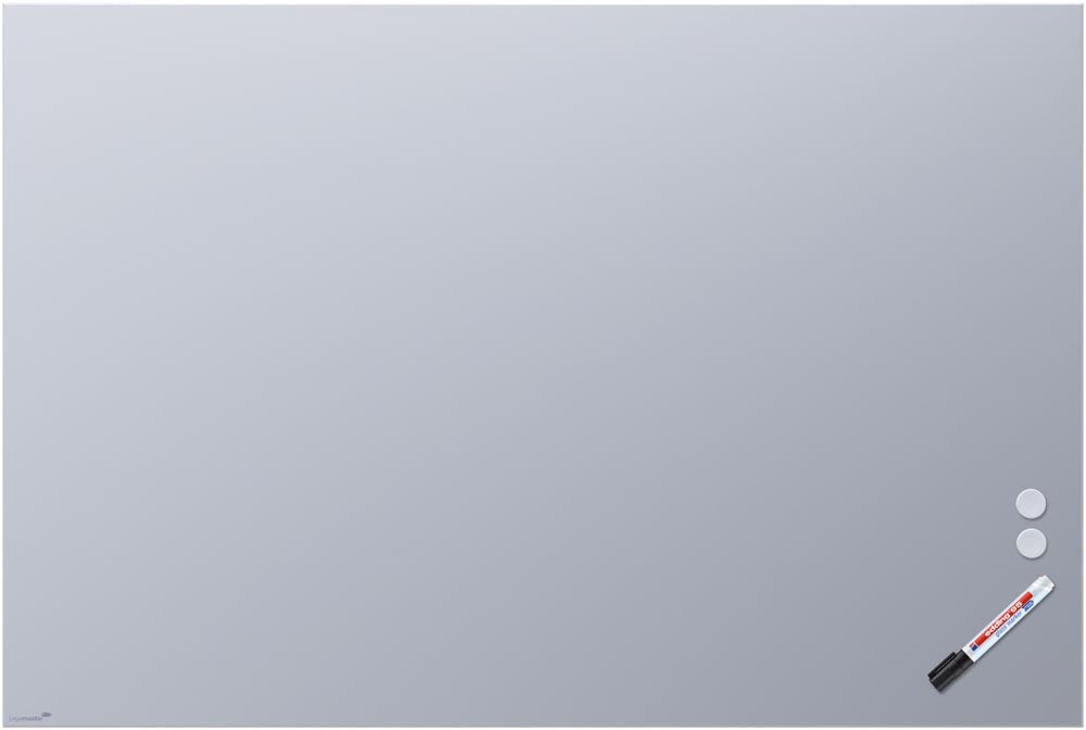 Mat glasbord | Rechte hoeken | Lichtblauw (100 x 150 cm)