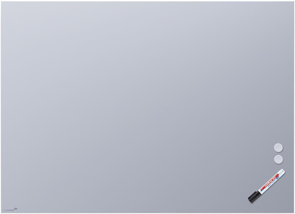 Mat glasbord | Rechte hoeken | Lichtblauw (90 x 120 cm)