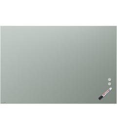 Mat glasbord | Rechte hoeken | Lichtgroen (100 x 150 cm)