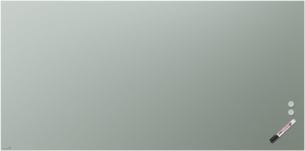 Mat glasbord | Rechte hoeken | Lichtgroen (100 x 200 cm)