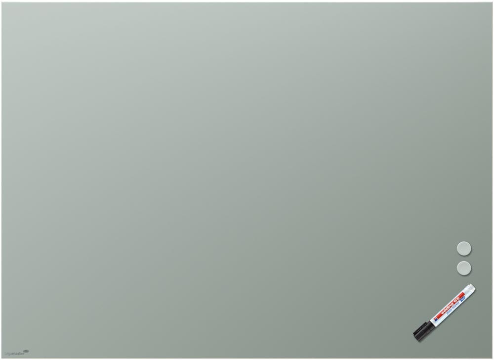 Mat glasbord | Rechte hoeken | Lichtgroen (90 x 120 cm)