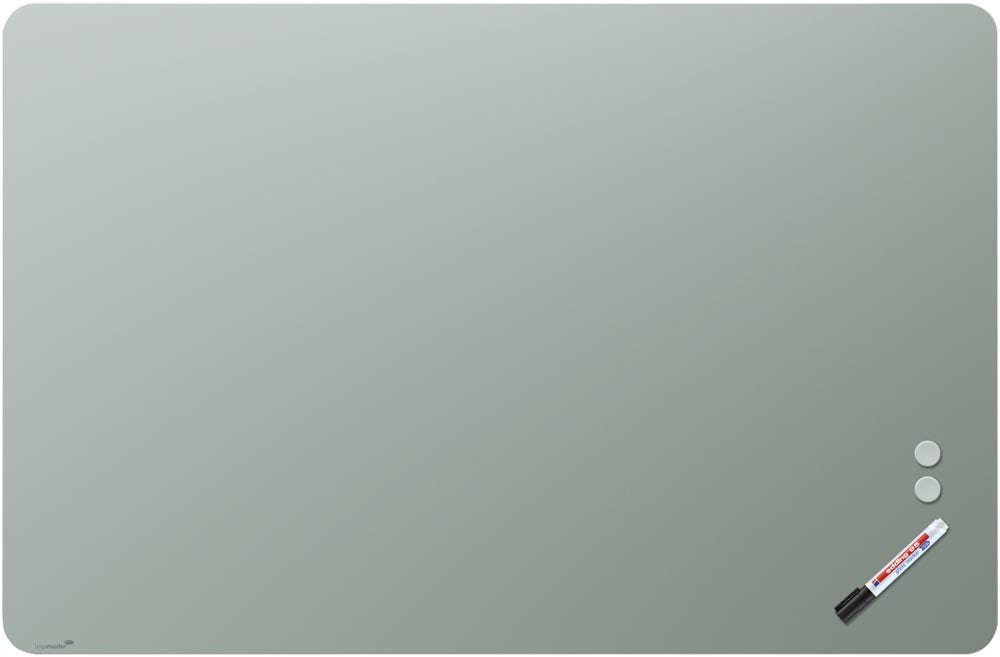 Mat glasbord | Ronde hoeken | Lichtgroen (100 x 150 cm)