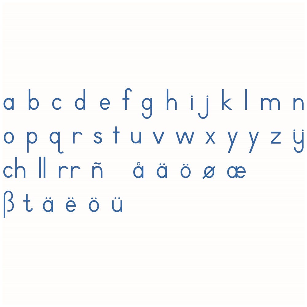 Medium letters: blokschrift