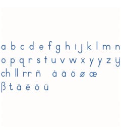 Medium letters: blokschrift