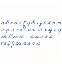 Medium letters: schrijfschrift