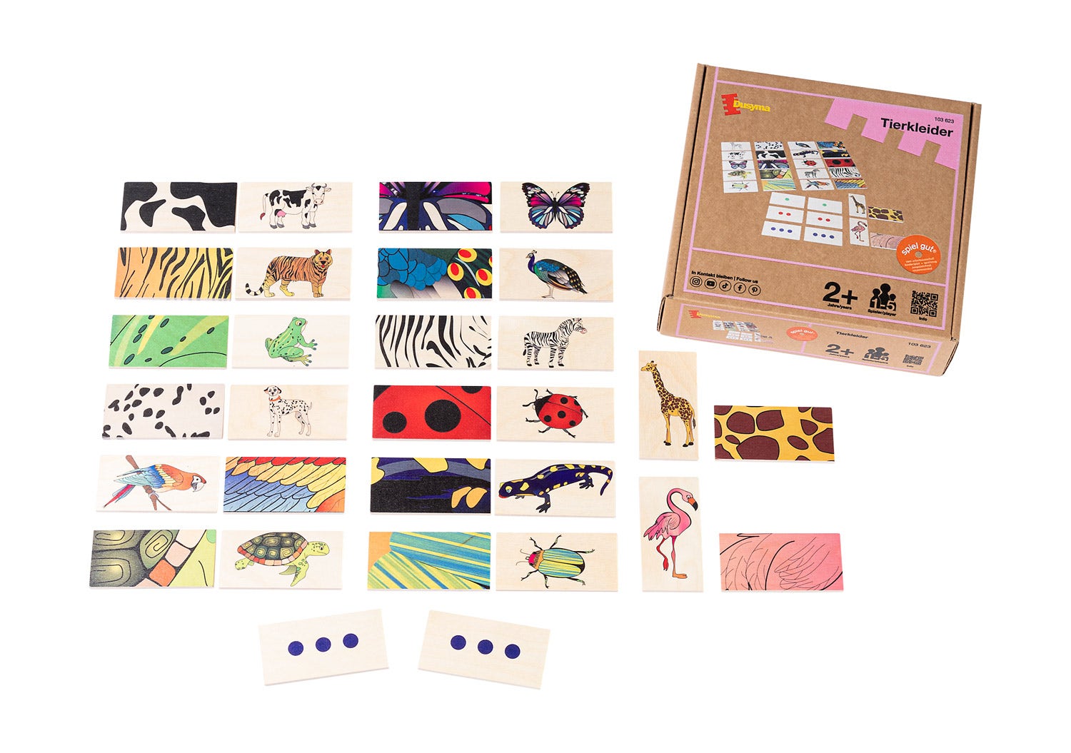 Memoryspel | Dieren en hun vacht