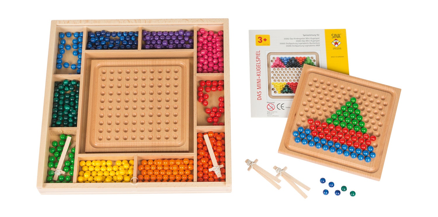 Mozaïek legspel met pincetten | ca. 500 balletjes