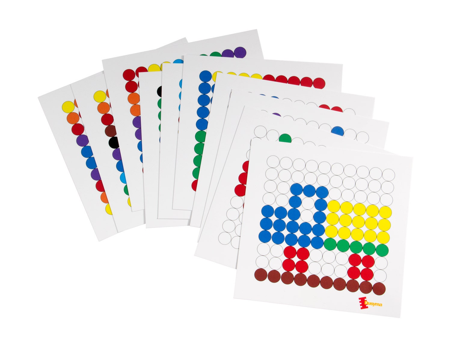 Mozaïekspel Aximo mini | Voorbeeldkaarten 10 rijen