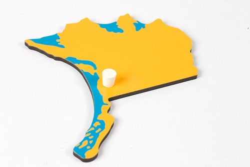 Inlegkaart Noord-Amerika