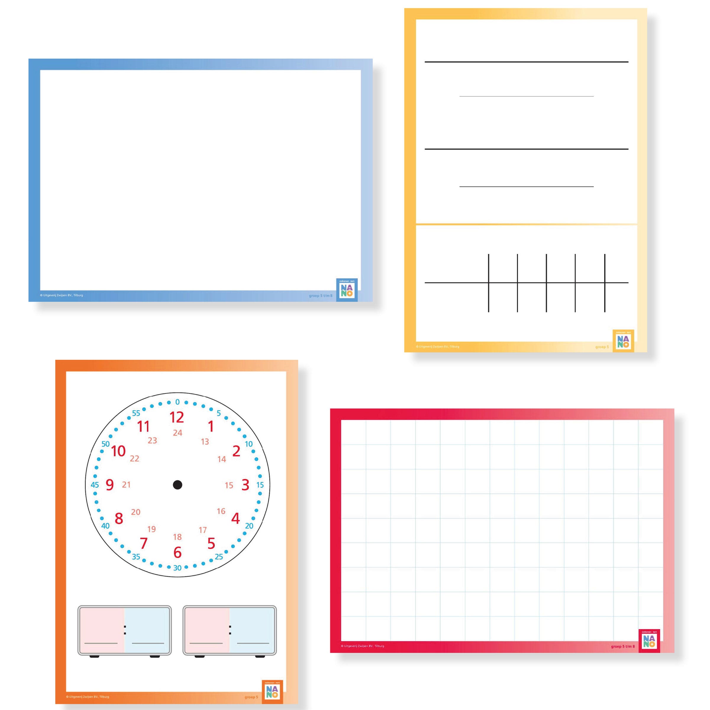 Nano | Groep 5-6 | Wisbordjes A & B (2 x 30 st.)