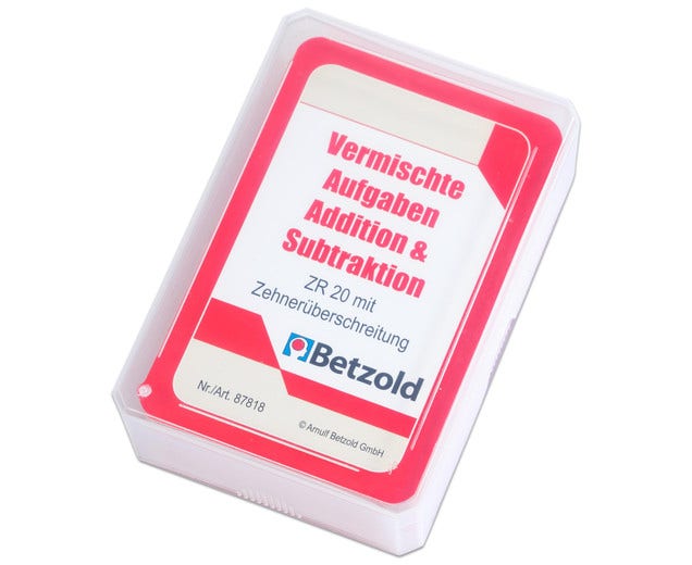 Kaarten voor de magische hoed (optellen en aftrekken tot 20 set 2)