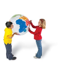 Opblaasbare wereldbol (beschrijfbaar)