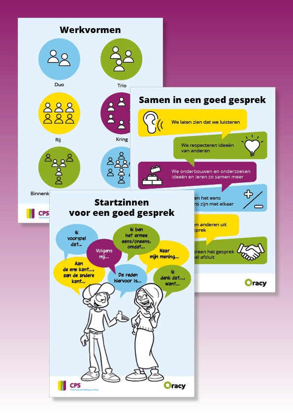 Oracy Posterset | Goed gesprek, Startzinnen en Werkvormen