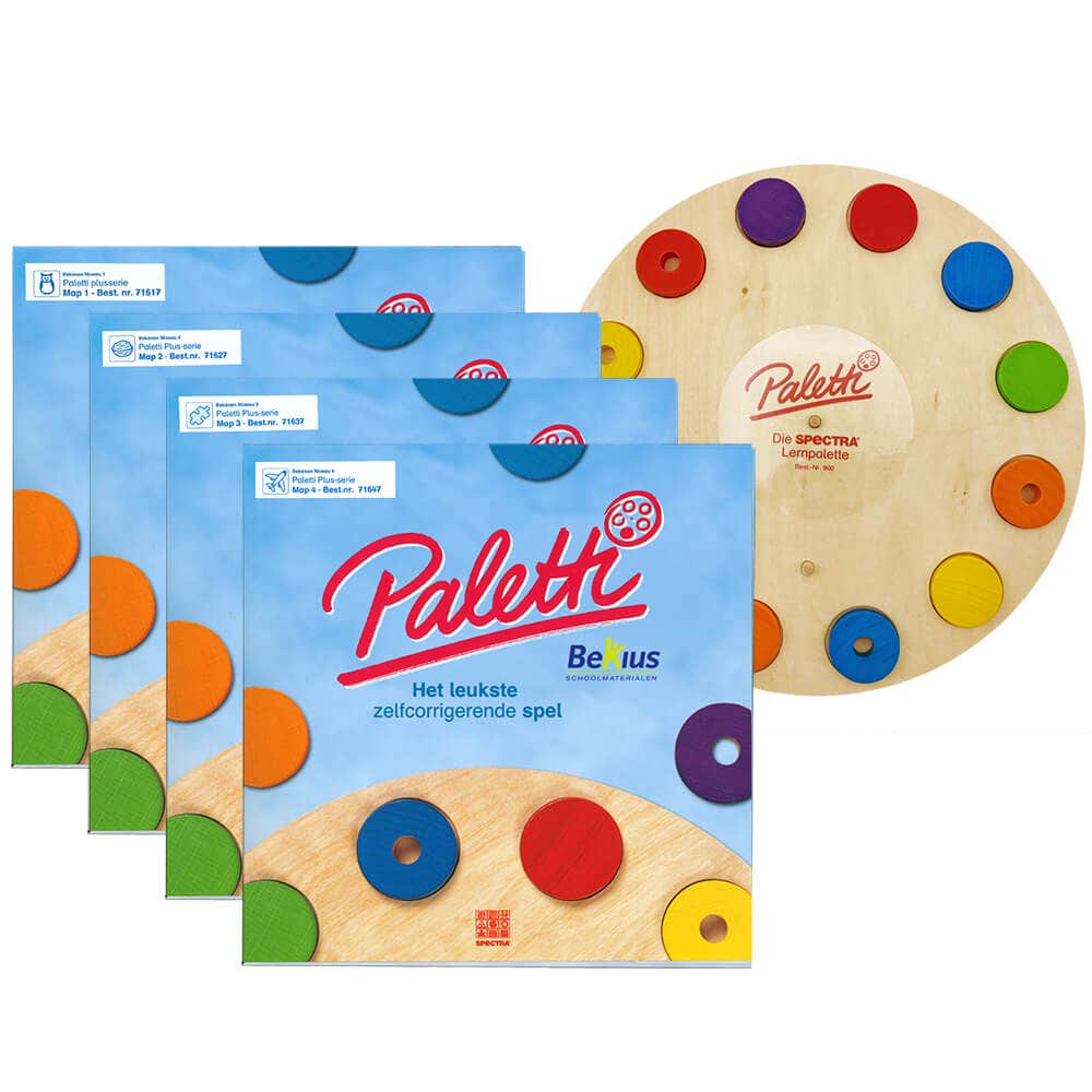 Paletti Plus map 1 t/m 4 + gratis spelbord