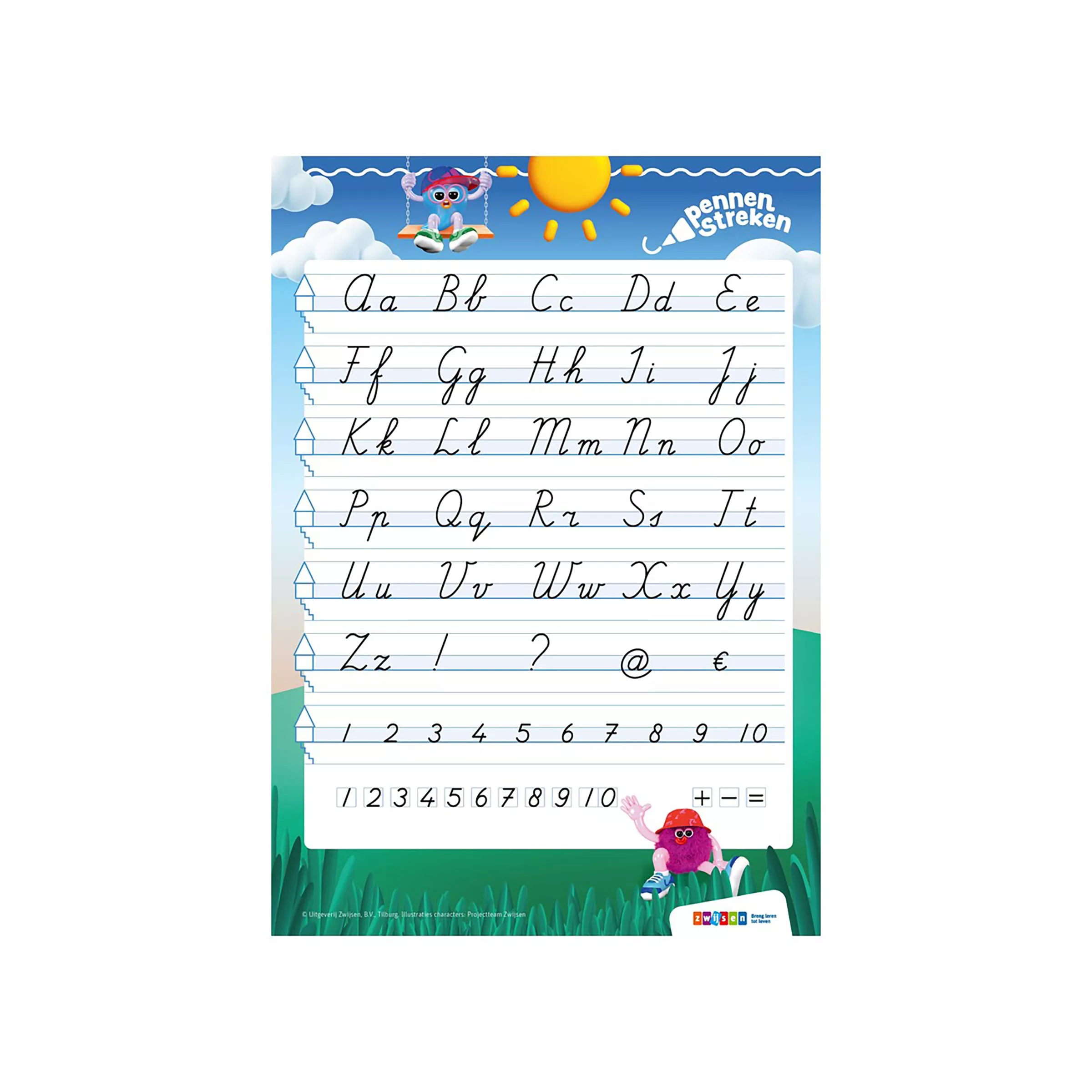 Pennenstreken | Versie 3 | Letterkaart | Verbonden Schrift | Groep 4-6