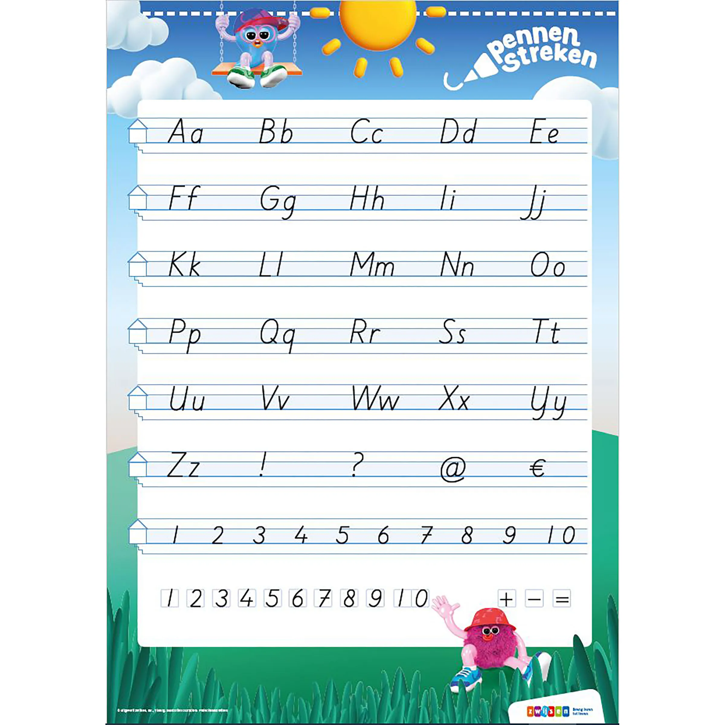 Pennenstreken | Versie 3 | Letterposter | Blokschrift | Groep 4-6