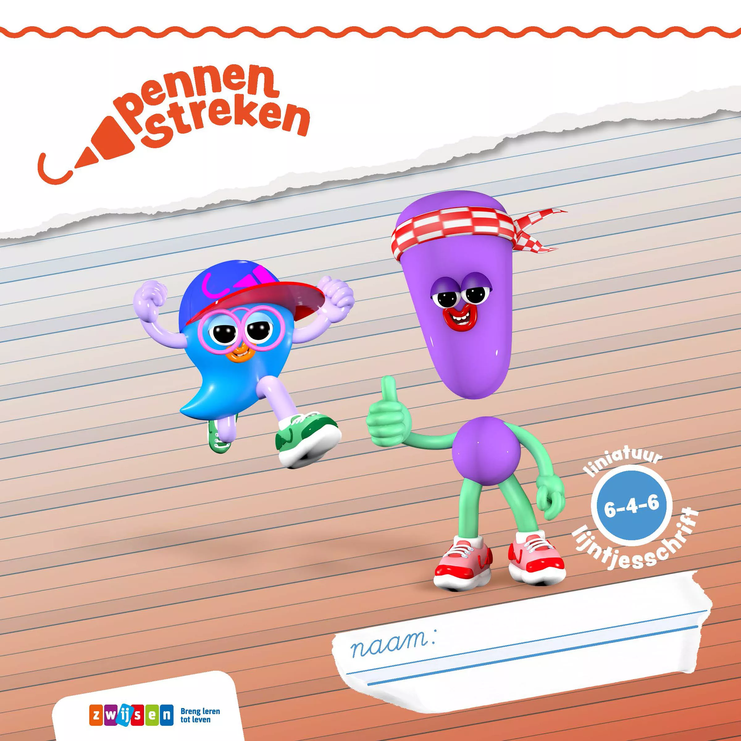 Pennenstreken | Versie 3 | Lijntjesschrift 6-4-6 | Verbonden Schrift | Groep 4