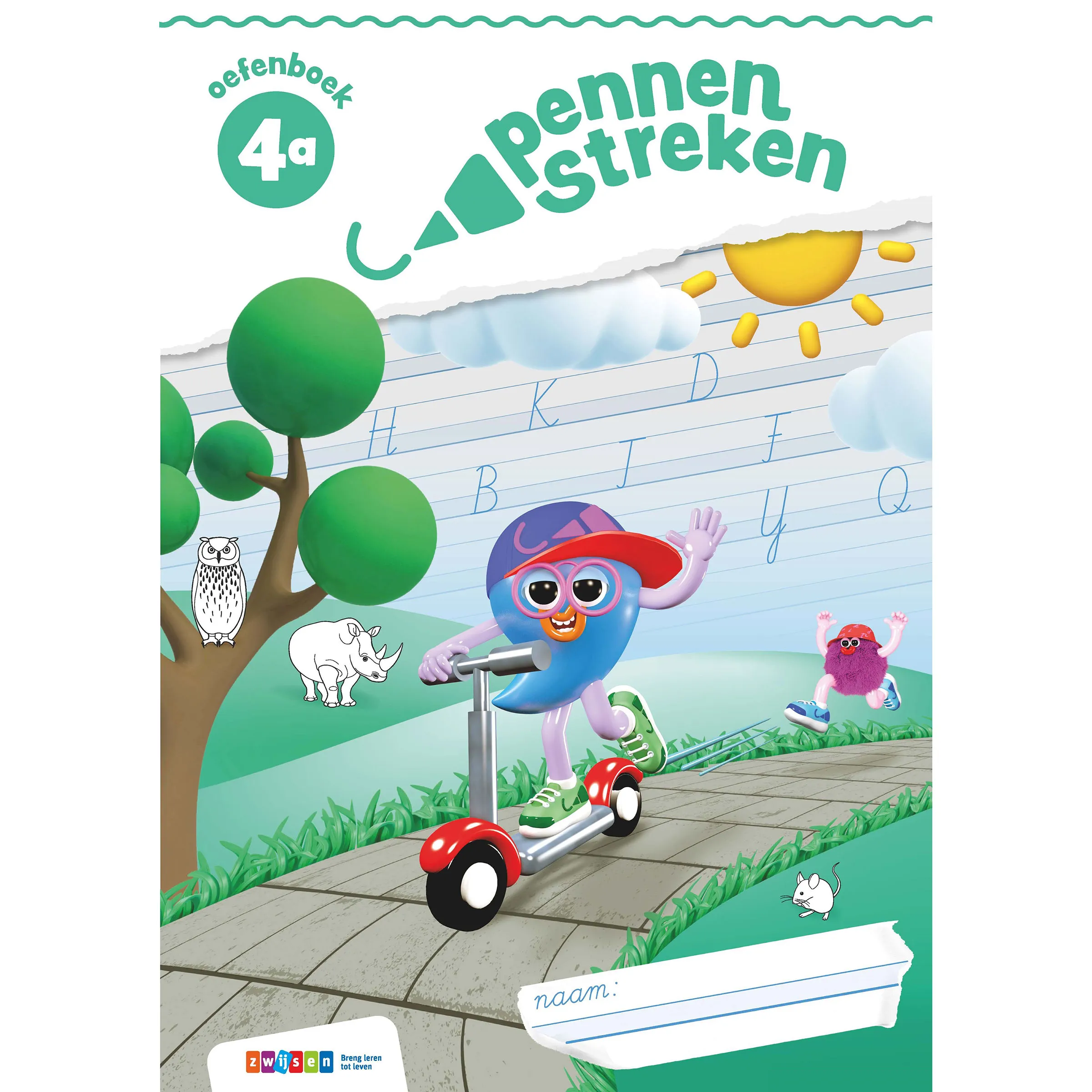 Pennenstreken | Versie 3 | Oefenboek A | Verbonden schrift | Groep 4