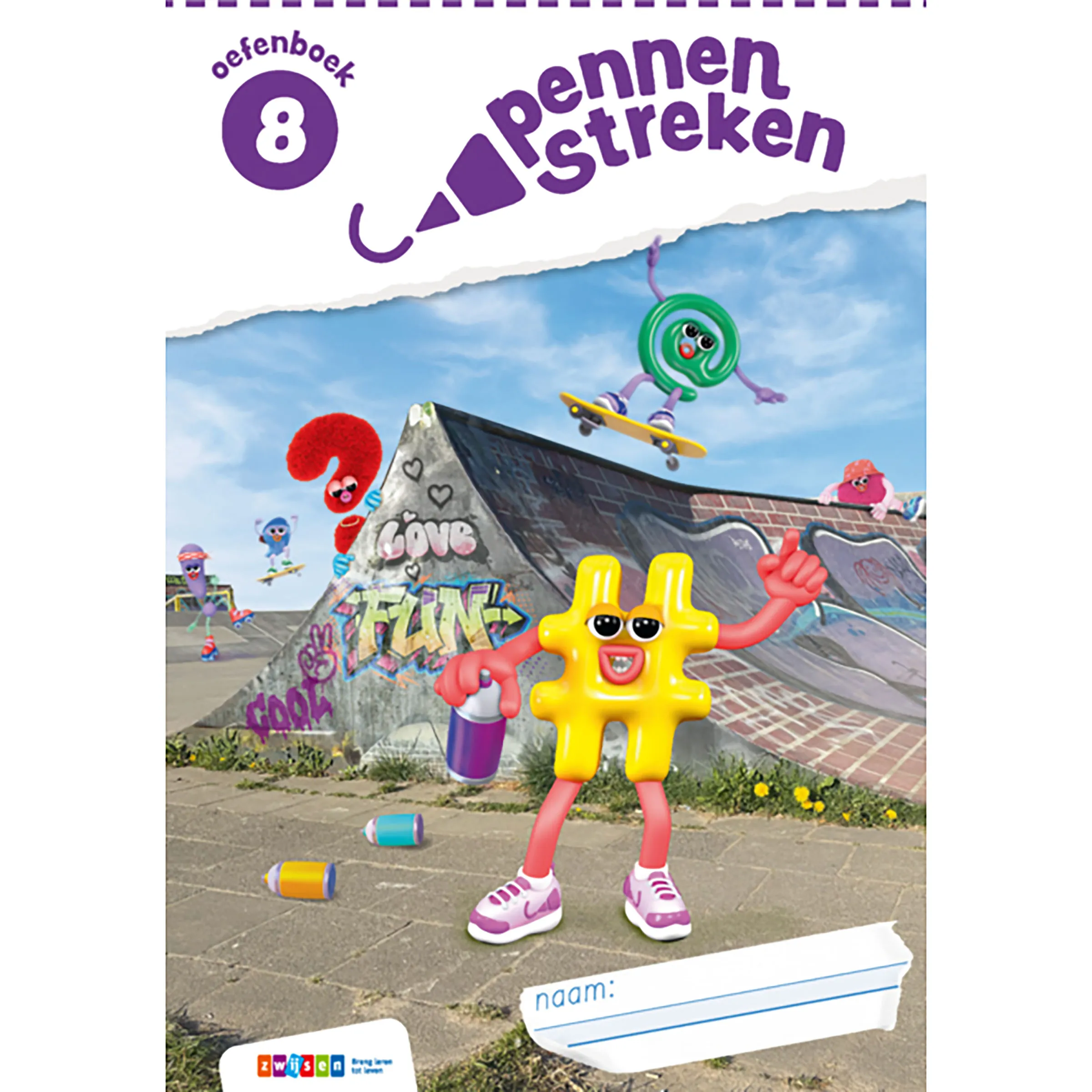 Pennenstreken | Versie 3 | Oefenboek | Blokschrift | Groep 8