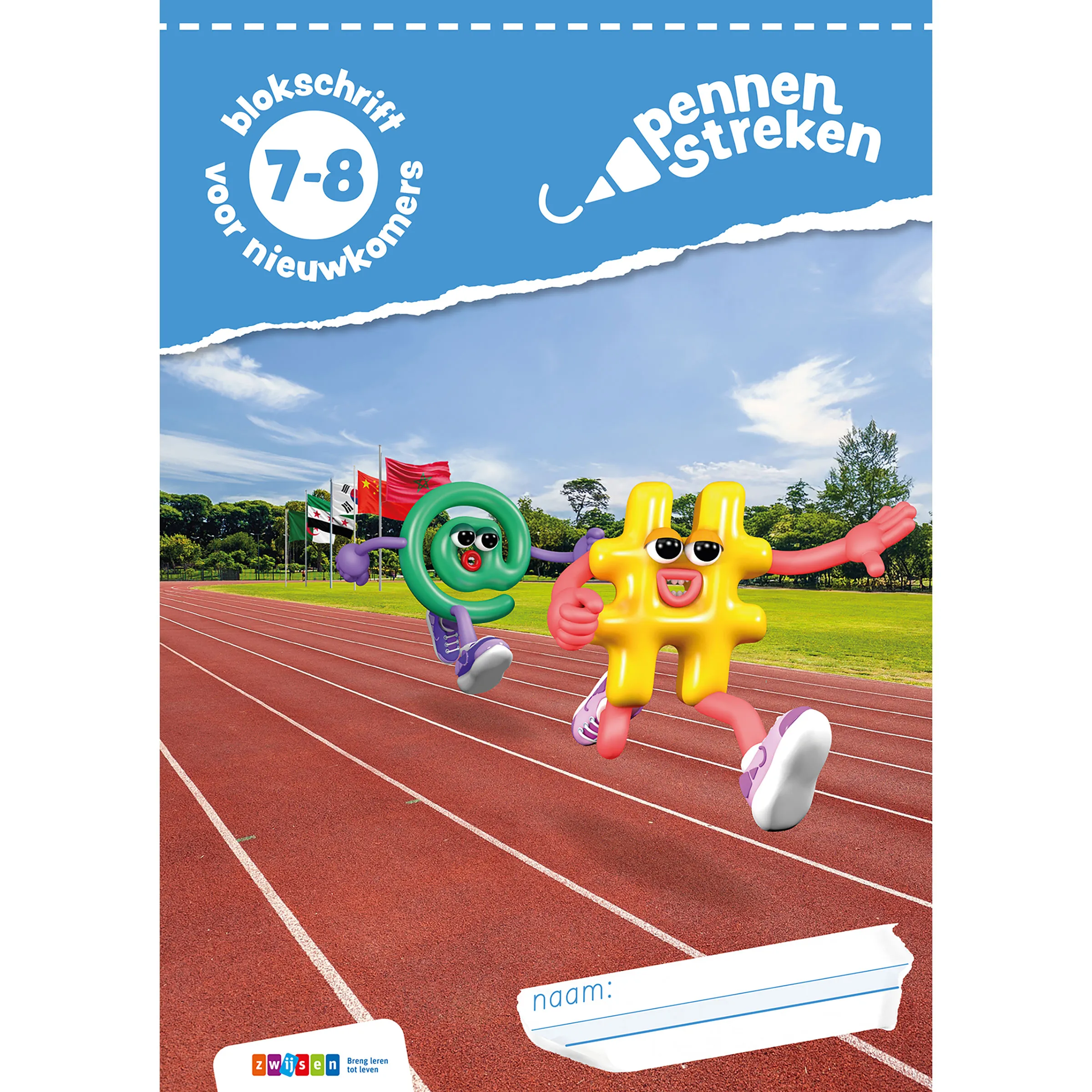 Pennenstreken | Versie 3 | Schrijfboek | Blokschrift voor nieuwkomers | Groep 7-8