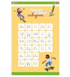 Pennenstreken editie 2 - letterposter groep 4 t/m 8 - Zijde A