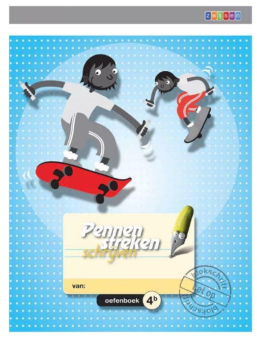 Pennenstreken editie 2 - oefenboek 4B blokschrift (5 ex.)